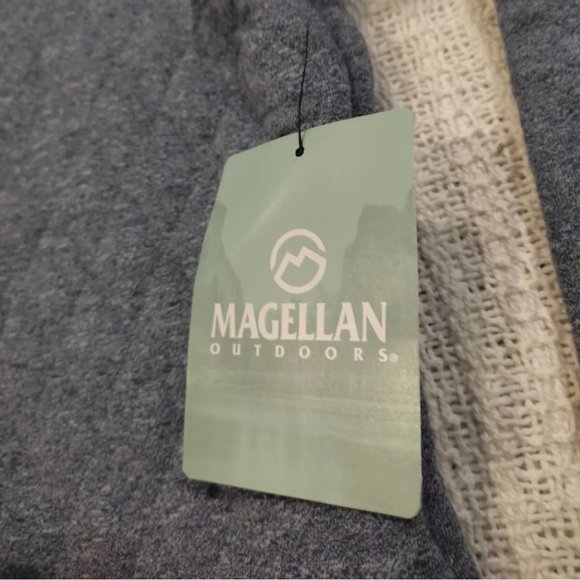 Magellan Outdoors Campfire Quilted Quarter Snap Blue Gray Pullover XL New NWT - Picture 4 of 4